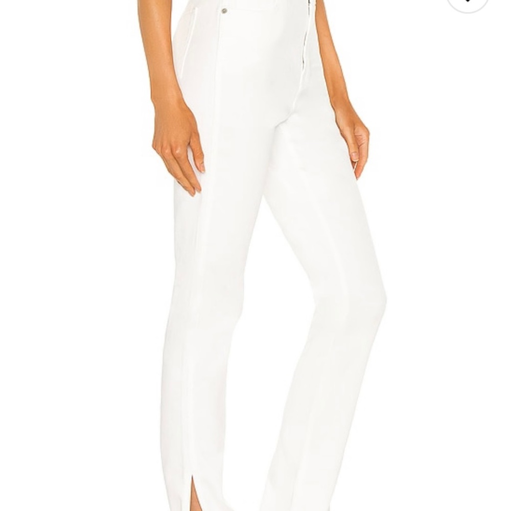 SOMETHING NAVY white denim jean